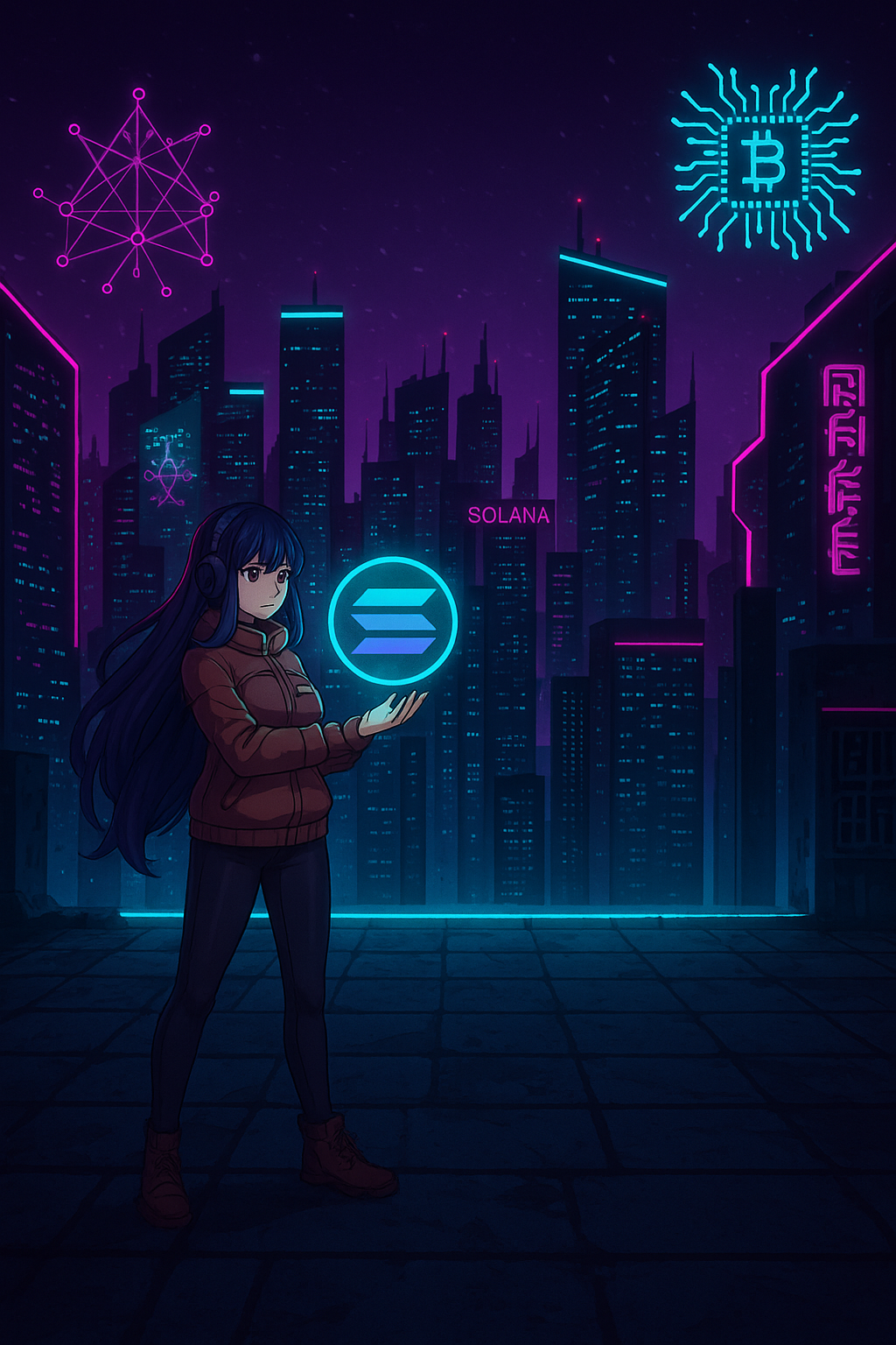 TokeninFun Academy - Solana Ecosystem Cyberpunk